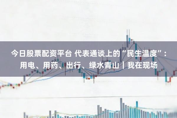 今日股票配资平台 代表通谈上的“民生温度”：用电、用药、出行、绿水青山｜我在现场