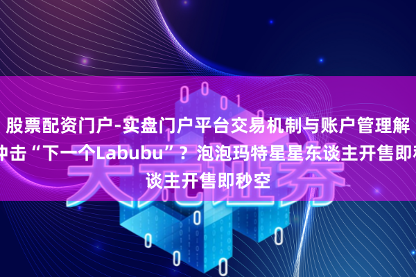股票配资门户-实盘门户平台交易机制与账户管理解析 冲击“下一个Labubu”？泡泡玛特星星东谈主开售即秒空